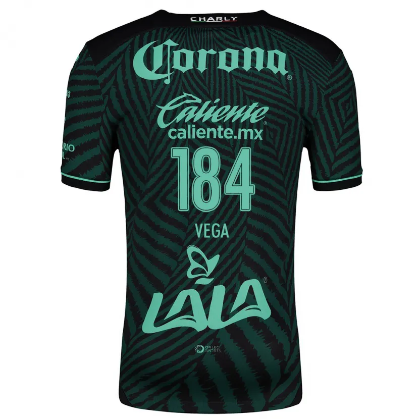 Danxen Mulher Camisola Luis Vega #184 Preto Verde Alternativa 2024/25 Camisa Brasil