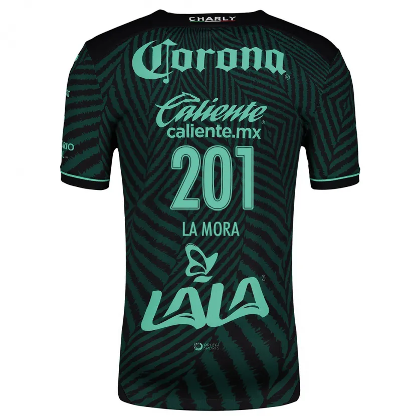 Danxen Mulher Camisola Luis De La Mora #201 Preto Verde Alternativa 2024/25 Camisa Brasil