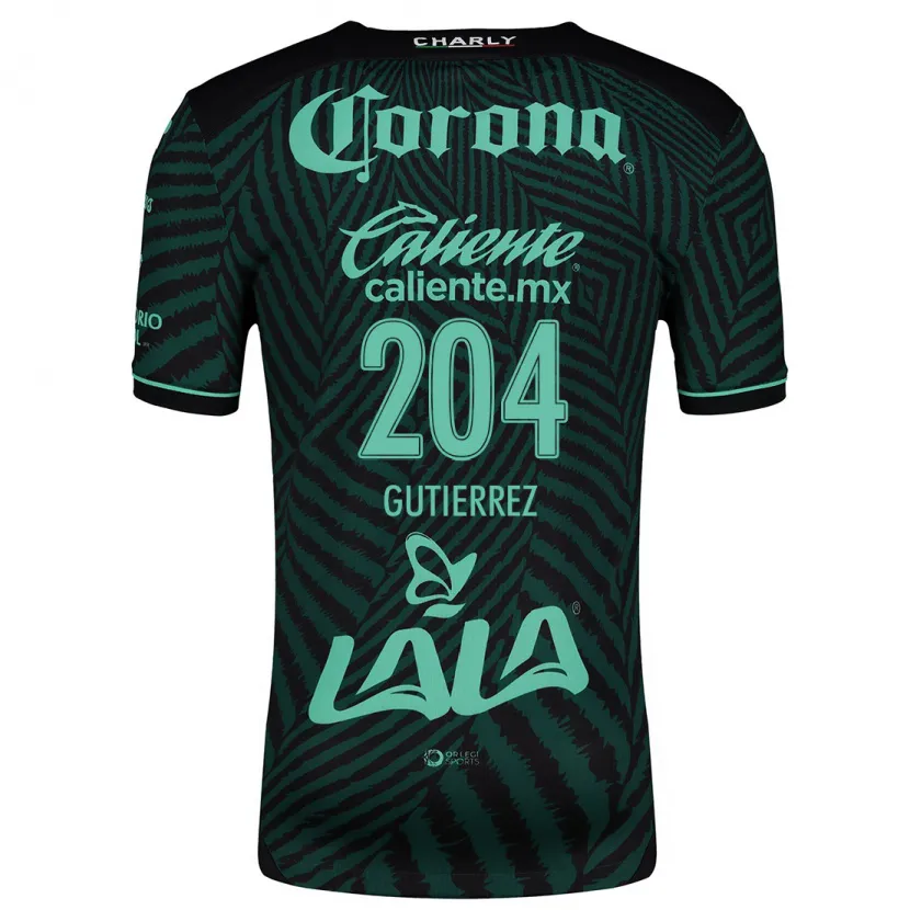 Danxen Mulher Camisola Gabriel Gutiérrez #204 Preto Verde Alternativa 2024/25 Camisa Brasil