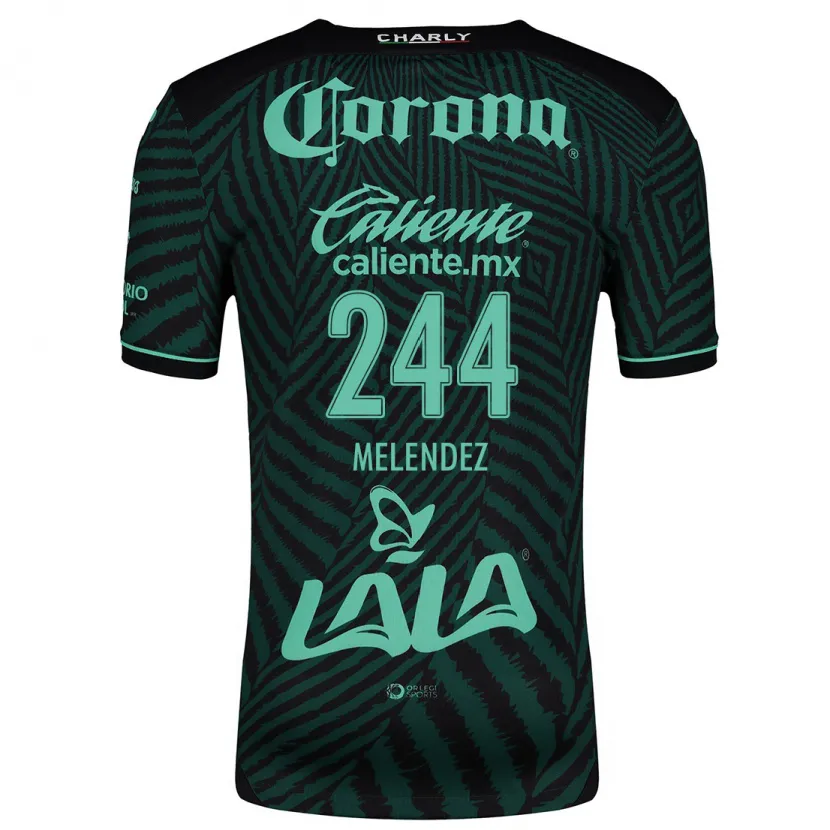 Danxen Mulher Camisola Carlos Meléndez #244 Preto Verde Alternativa 2024/25 Camisa Brasil