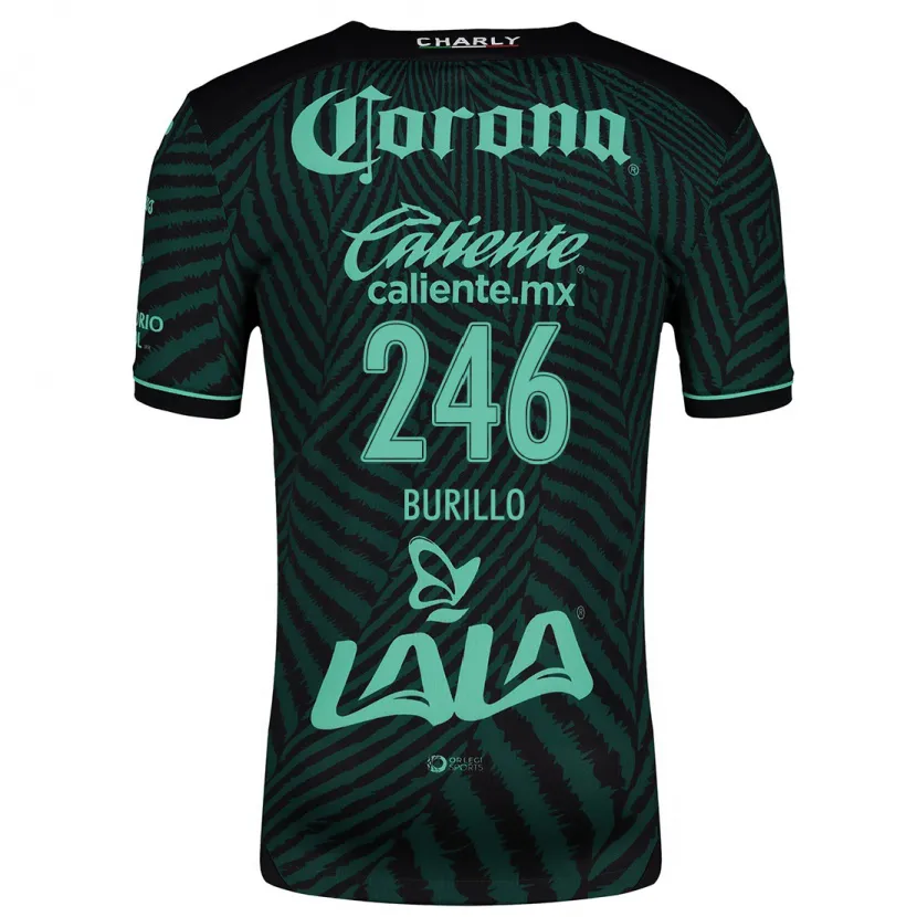 Danxen Mulher Camisola Juan Burillo #246 Preto Verde Alternativa 2024/25 Camisa Brasil