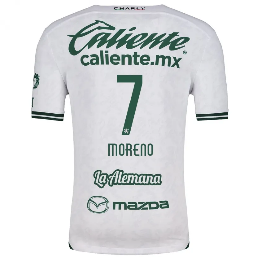 Danxen Mulher Camisola Iván Moreno #7 Branco Verde Alternativa 2024/25 Camisa Brasil
