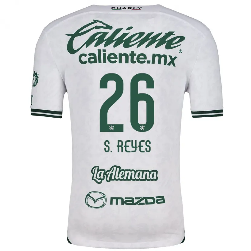 Danxen Mulher Camisola Salvador Reyes #26 Branco Verde Alternativa 2024/25 Camisa Brasil