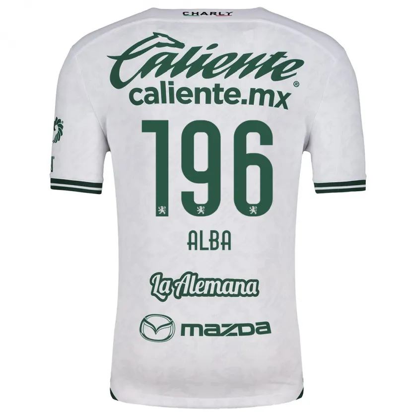 Danxen Mulher Camisola Óscar Alba #196 Branco Verde Alternativa 2024/25 Camisa Brasil