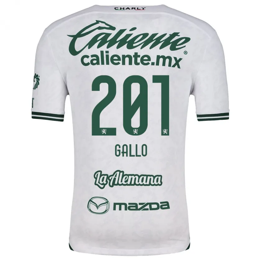 Danxen Mulher Camisola Andrés Gallo #201 Branco Verde Alternativa 2024/25 Camisa Brasil