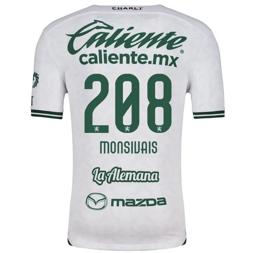 Danxen Mulher Camisola Daniel Monsivaís #208 Branco Verde Alternativa 2024/25 Camisa Brasil