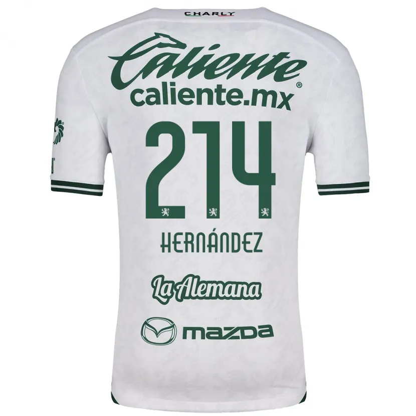 Danxen Mulher Camisola Iván Hernández #214 Branco Verde Alternativa 2024/25 Camisa Brasil