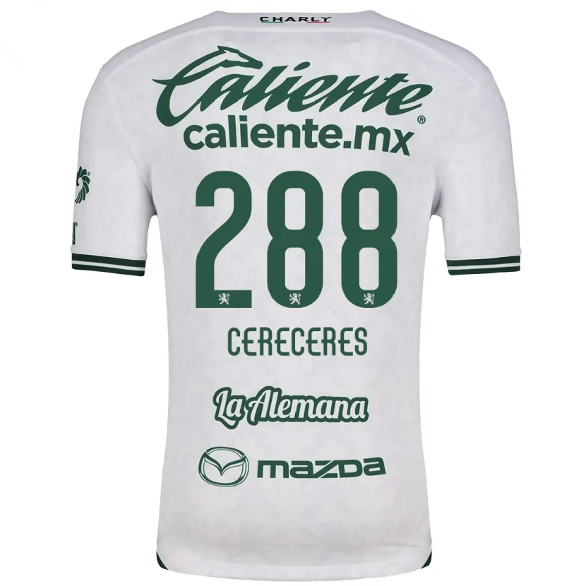 Danxen Mulher Camisola Thomas Cereceres #288 Branco Verde Alternativa 2024/25 Camisa Brasil