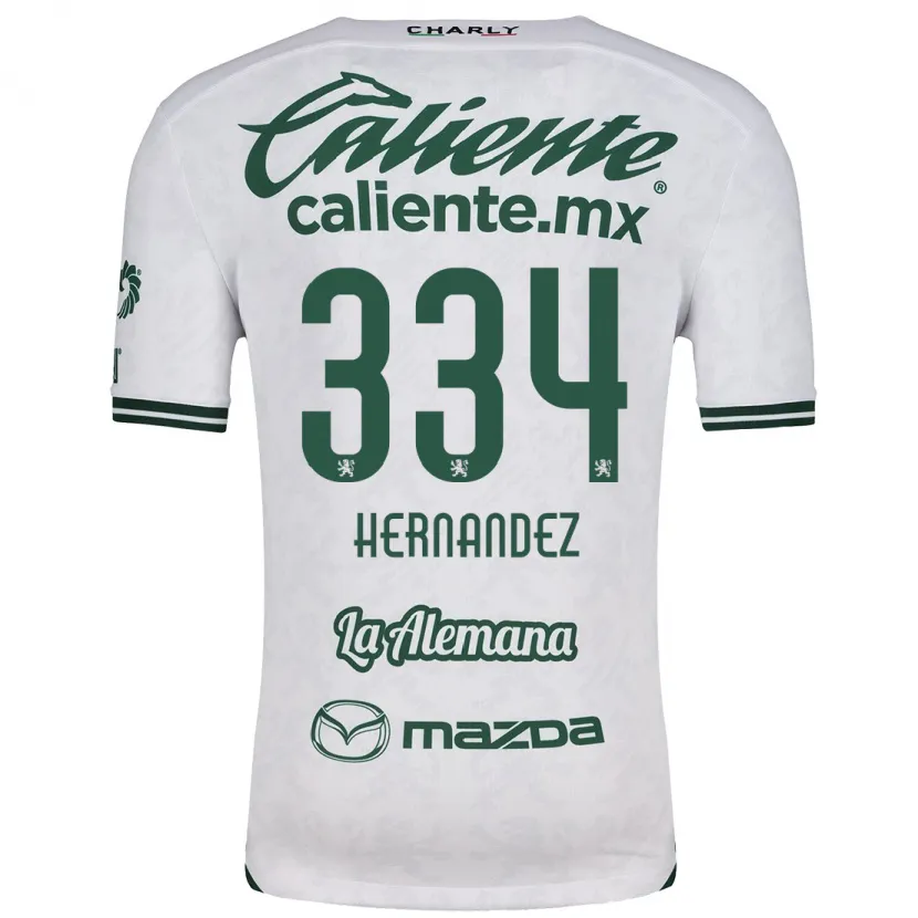 Danxen Mulher Camisola Alan Hernández #334 Branco Verde Alternativa 2024/25 Camisa Brasil