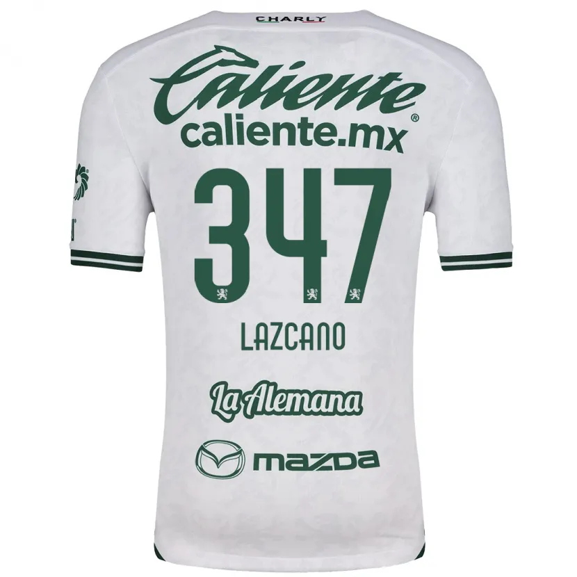 Danxen Mulher Camisola Evan Lazcano #347 Branco Verde Alternativa 2024/25 Camisa Brasil