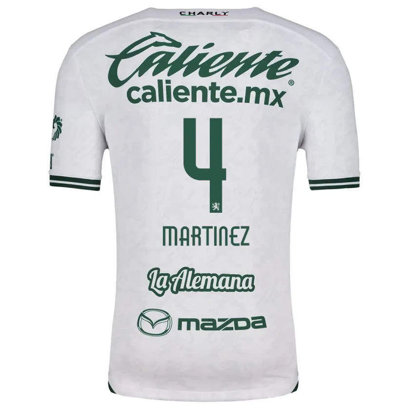 Danxen Mulher Camisola Mitzi Martínez #4 Branco Verde Alternativa 2024/25 Camisa Brasil