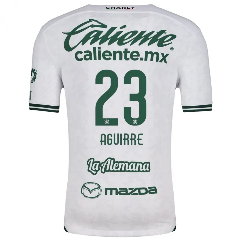 Danxen Mulher Camisola Zoe Aguirre #23 Branco Verde Alternativa 2024/25 Camisa Brasil