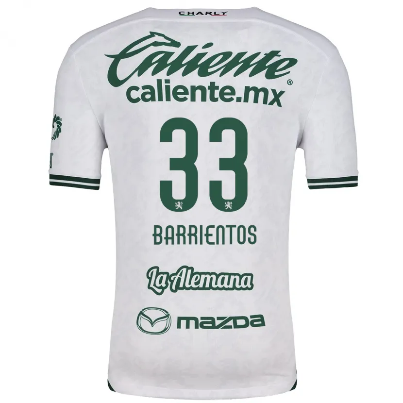 Danxen Mulher Camisola Yashira Barrientos #33 Branco Verde Alternativa 2024/25 Camisa Brasil