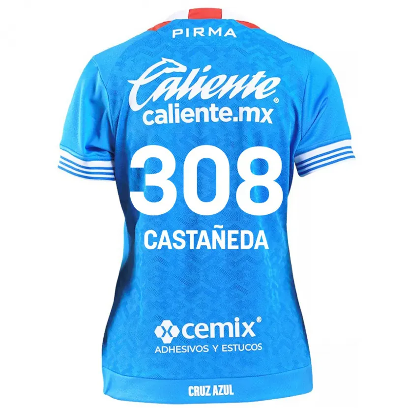 Danxen Criança Camisola Emiliano Castañeda #308 Céu Azul Principal 2024/25 Camisa Brasil