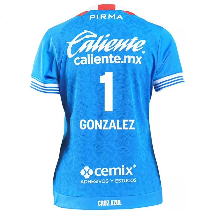 Danxen Criança Camisola Itzayana Gonzalez #1 Céu Azul Principal 2024/25 Camisa Brasil