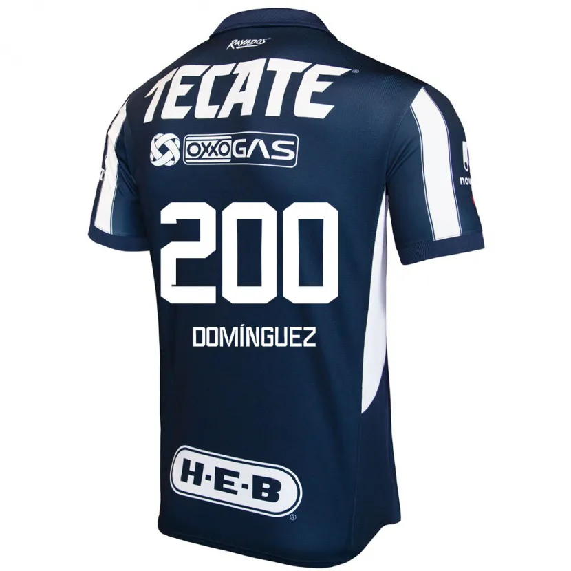Danxen Criança Camisola Joel Domínguez #200 Azul Vermelho Branco Principal 2024/25 Camisa Brasil