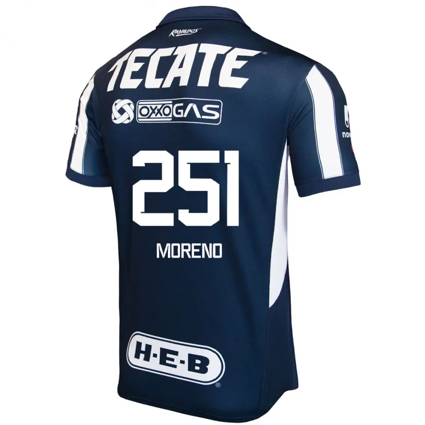 Danxen Criança Camisola Josué Moreno #251 Azul Vermelho Branco Principal 2024/25 Camisa Brasil