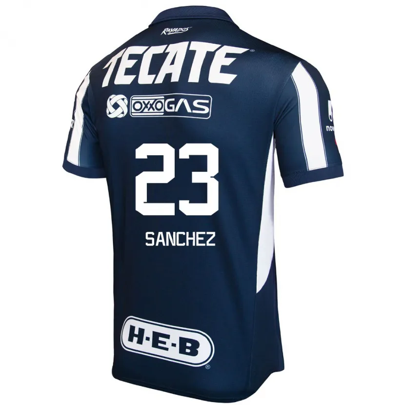 Danxen Criança Camisola Gustavo Sanchez #23 Azul Vermelho Branco Principal 2024/25 Camisa Brasil