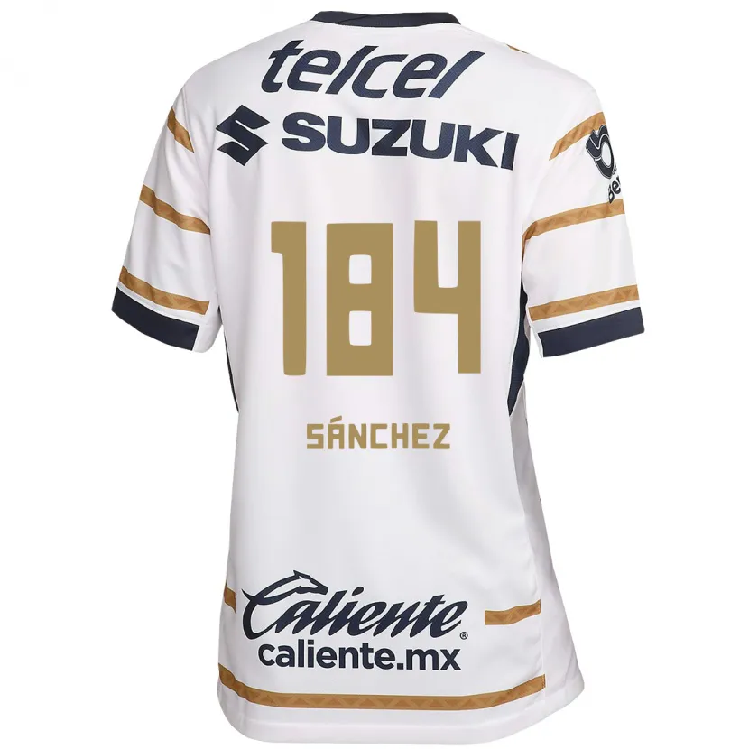 Danxen Criança Camisola Manuel Sánchez #184 Obsidiana Branca Principal 2024/25 Camisa Brasil