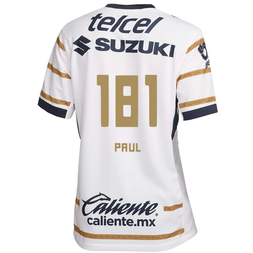 Danxen Criança Camisola Miguel Paul #181 Obsidiana Branca Principal 2024/25 Camisa Brasil
