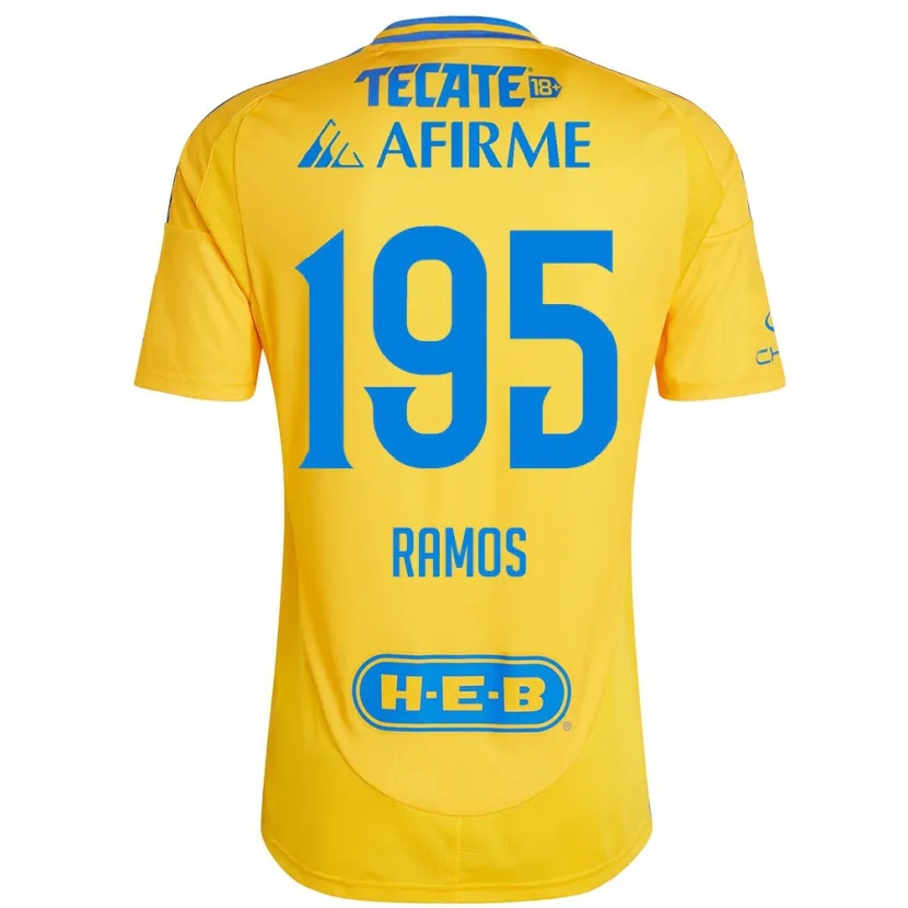 Danxen Criança Camisola Rodrigo Ramos #195 Ouro Amarelo Principal 2024/25 Camisa Brasil
