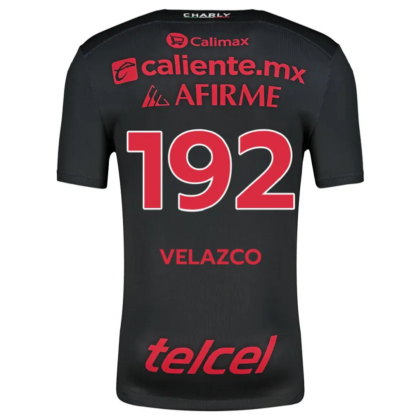 Danxen Criança Camisola Emiliano Velazco #192 Preto Vermelho Principal 2024/25 Camisa Brasil