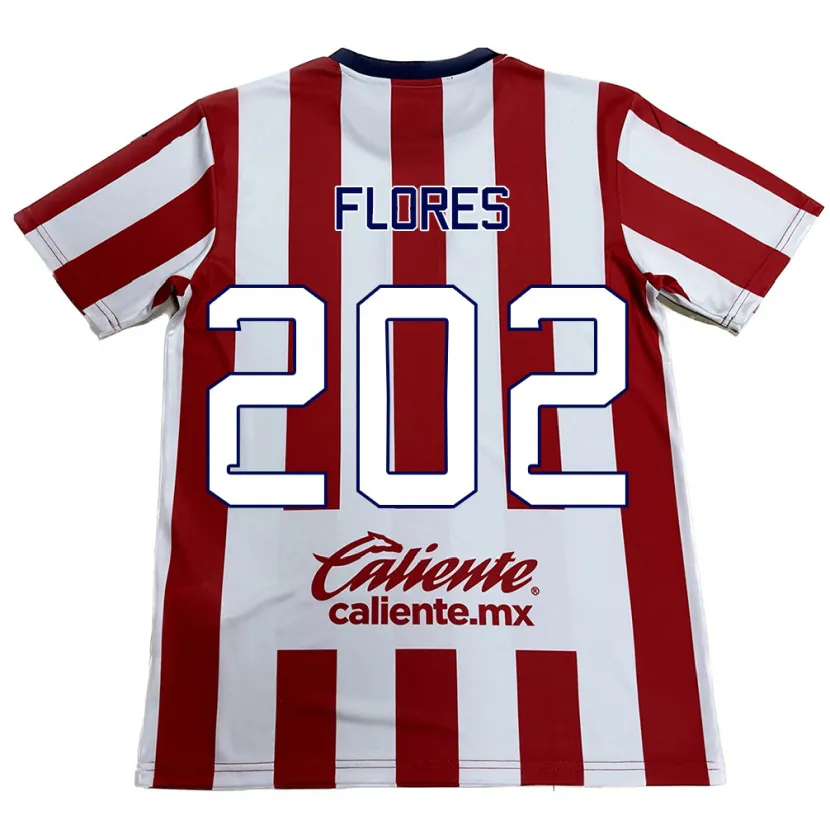 Danxen Criança Camisola Daniel Flores #202 Vermelho Branco Principal 2024/25 Camisa Brasil