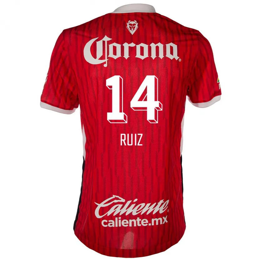 Danxen Criança Camisola Marcel Ruiz #14 Vermelho Branco Principal 2024/25 Camisa Brasil