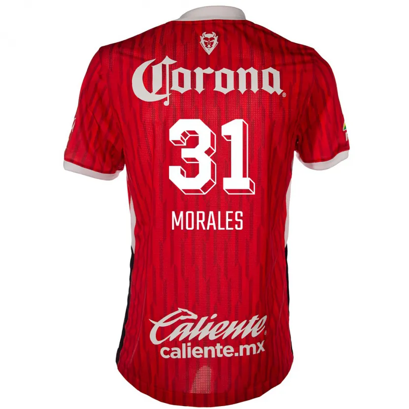 Danxen Criança Camisola Robert Morales #31 Vermelho Branco Principal 2024/25 Camisa Brasil