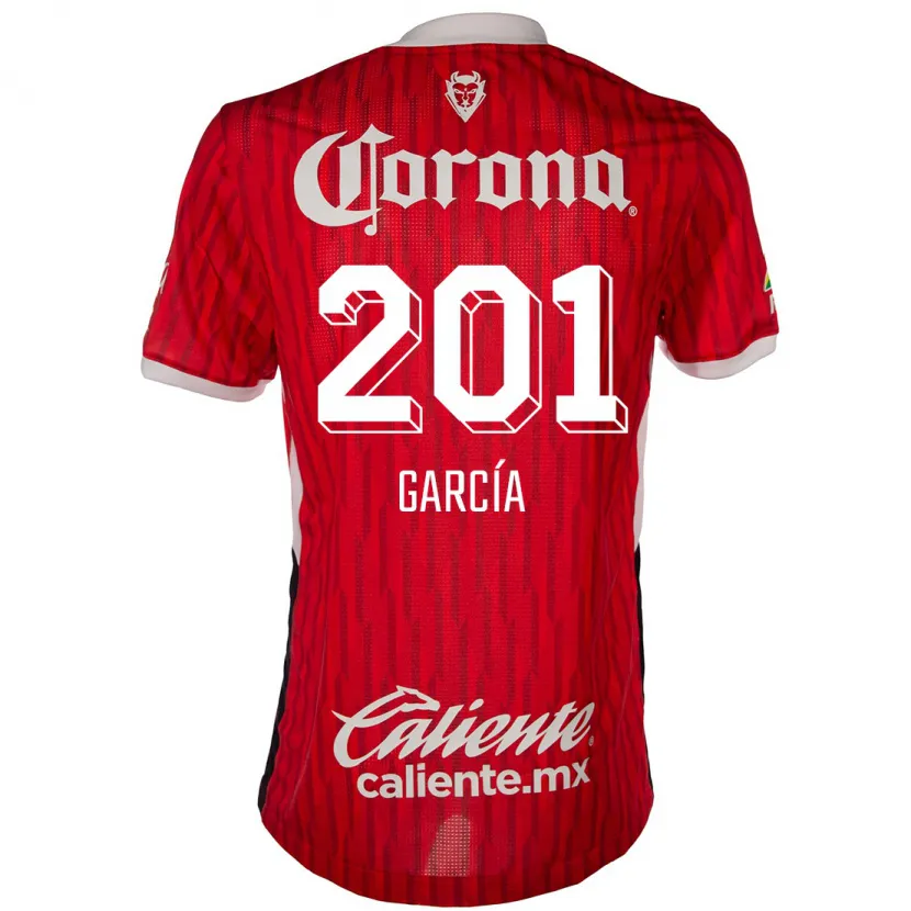 Danxen Criança Camisola Eros García #201 Vermelho Branco Principal 2024/25 Camisa Brasil