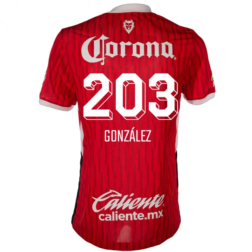 Danxen Criança Camisola Luis González #203 Vermelho Branco Principal 2024/25 Camisa Brasil