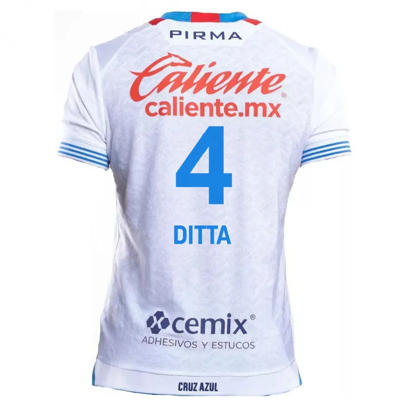 Danxen Criança Camisola Willer Ditta #4 Branco Azul Alternativa 2024/25 Camisa Brasil