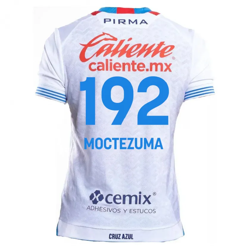 Danxen Criança Camisola Brayan Moctezuma #192 Branco Azul Alternativa 2024/25 Camisa Brasil