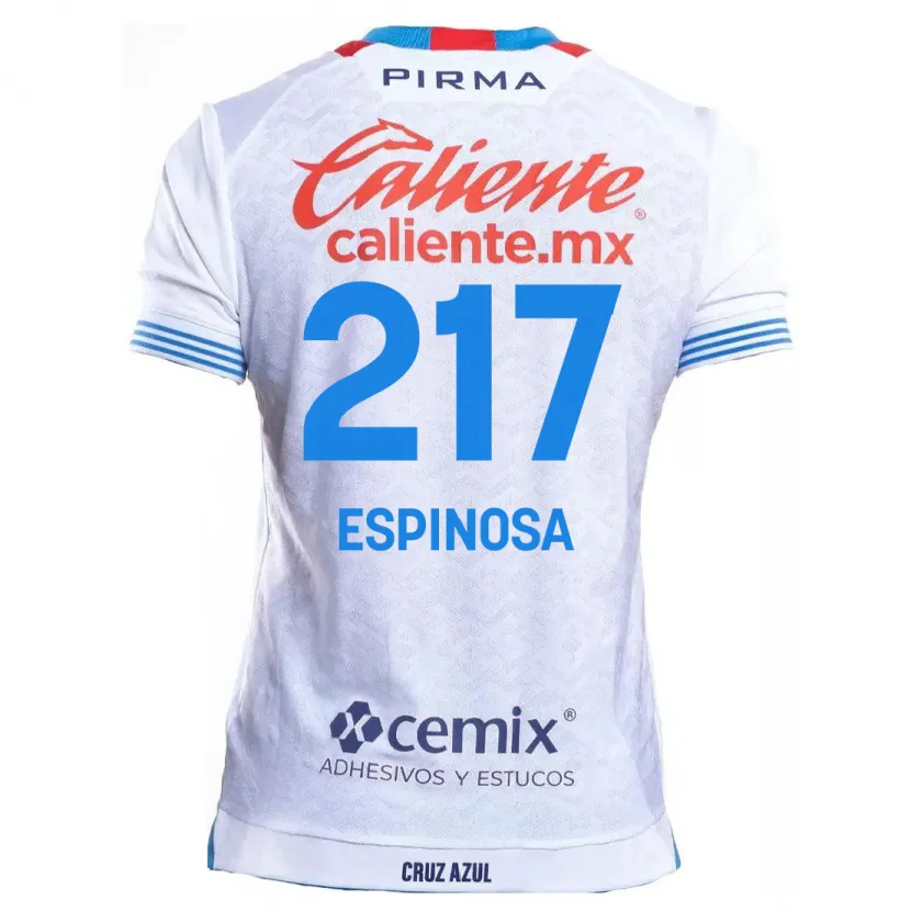 Danxen Criança Camisola Samuel Espinosa #217 Branco Azul Alternativa 2024/25 Camisa Brasil