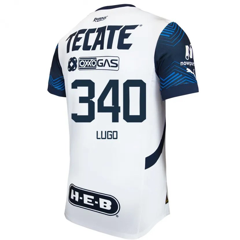 Danxen Criança Camisola Edy Lugo #340 Branco Azul Alternativa 2024/25 Camisa Brasil