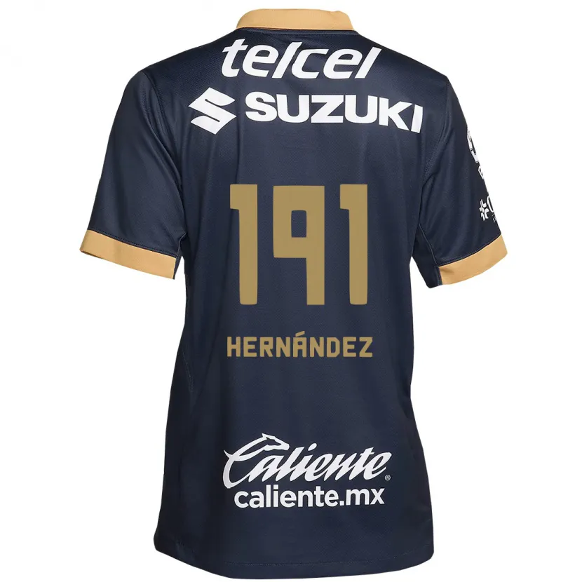 Danxen Criança Camisola Marco Hernández #191 Obsidiana Ouro Branco Alternativa 2024/25 Camisa Brasil
