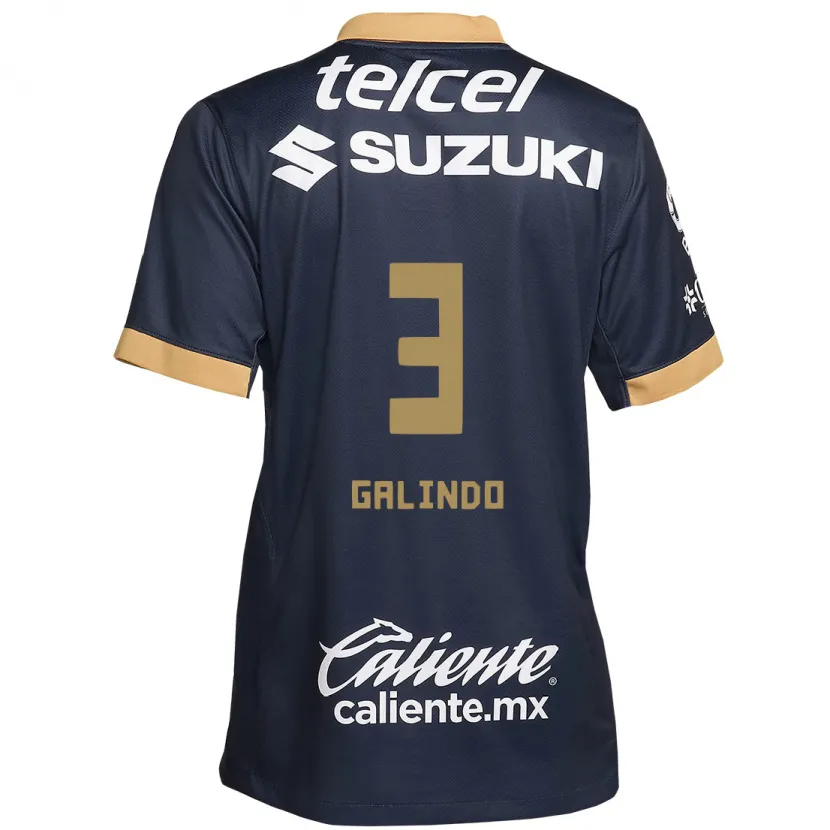 Danxen Criança Camisola Ricardo Galindo #3 Obsidiana Ouro Branco Alternativa 2024/25 Camisa Brasil