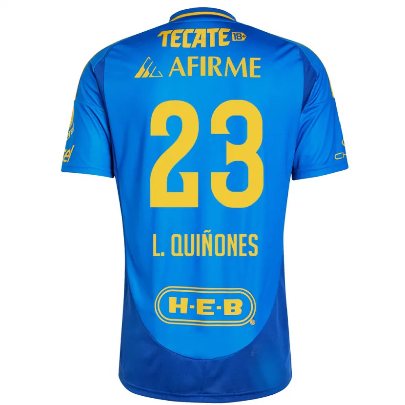 Danxen Criança Camisola Luis Quiñones #23 Azul Amarelo Alternativa 2024/25 Camisa Brasil