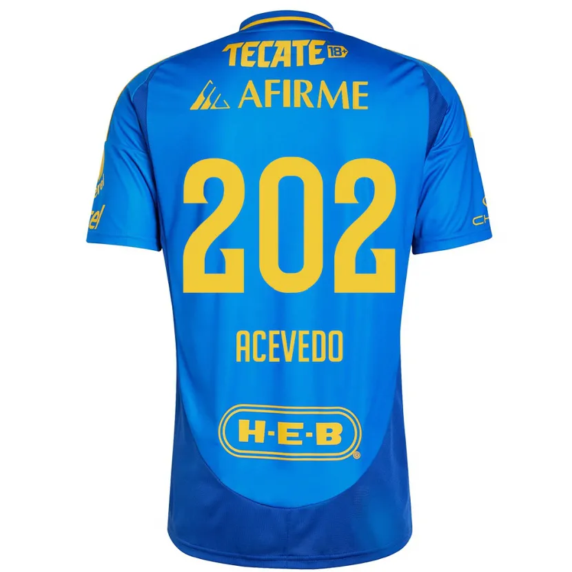 Danxen Criança Camisola José Acevedo #202 Azul Amarelo Alternativa 2024/25 Camisa Brasil