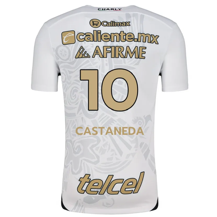 Danxen Criança Camisola Kevin Castañeda #10 Branco Preto Alternativa 2024/25 Camisa Brasil