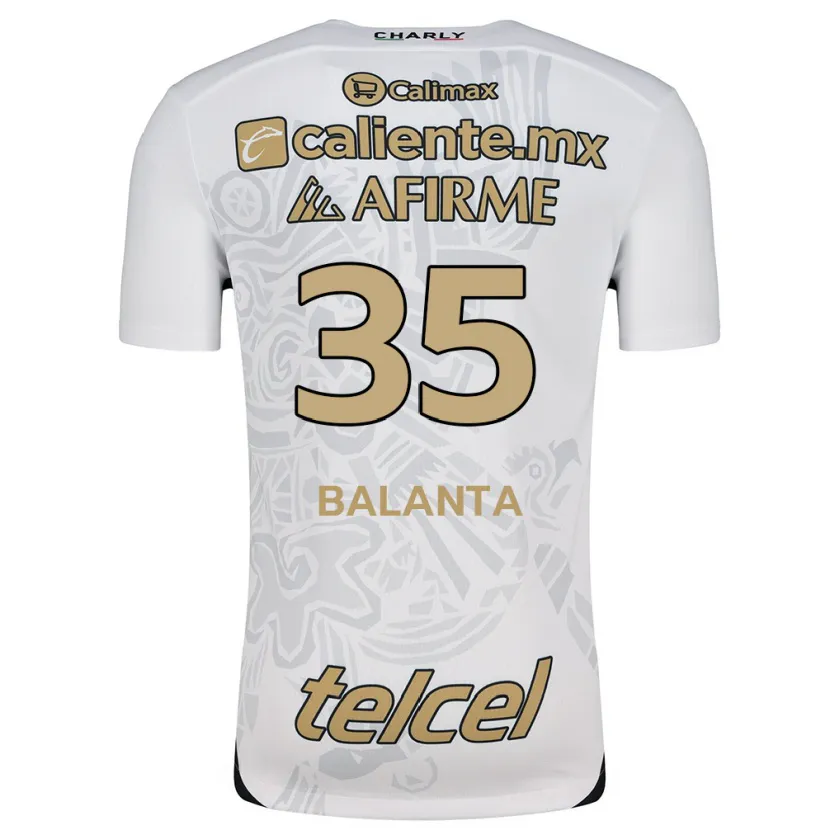 Danxen Criança Camisola Kevin Balanta #35 Branco Preto Alternativa 2024/25 Camisa Brasil