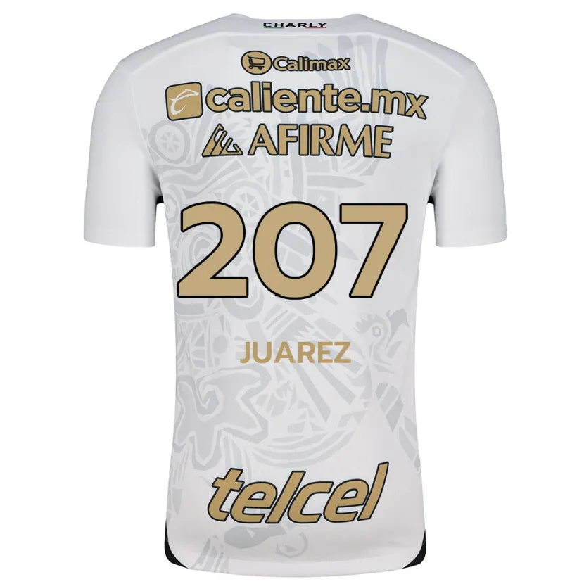 Danxen Criança Camisola José Juárez #207 Branco Preto Alternativa 2024/25 Camisa Brasil