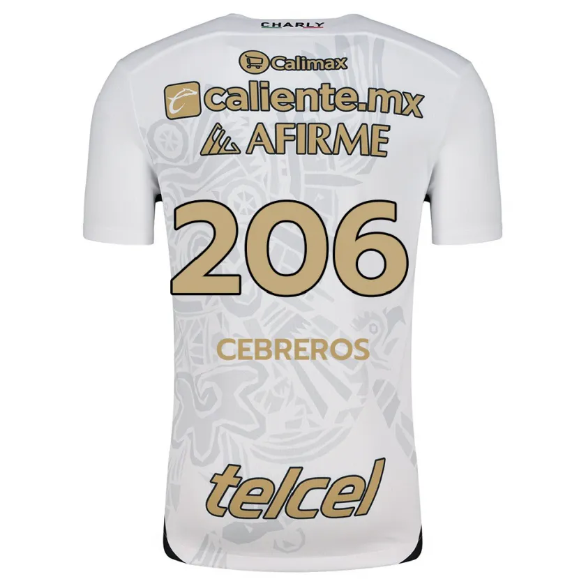 Danxen Criança Camisola Luis Cebreros #206 Branco Preto Alternativa 2024/25 Camisa Brasil