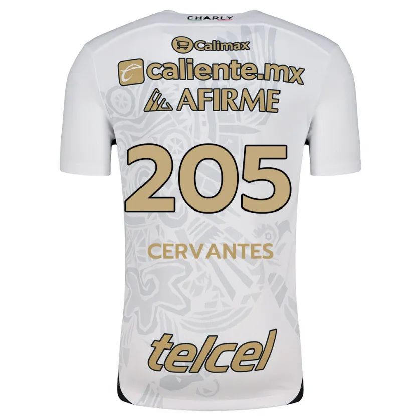 Danxen Criança Camisola Sebastián Cervantes #205 Branco Preto Alternativa 2024/25 Camisa Brasil