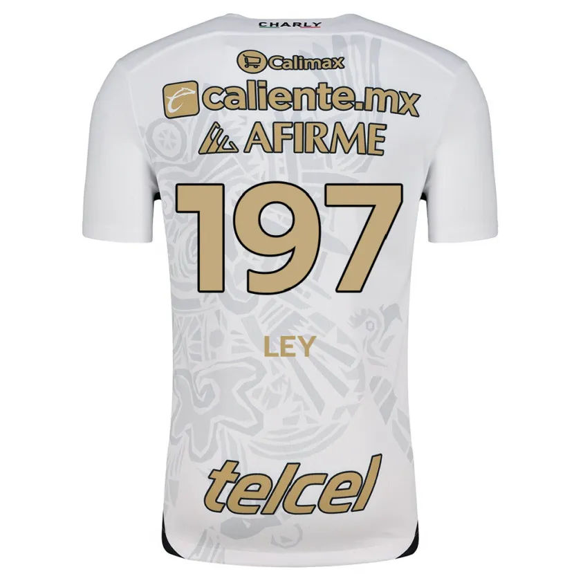 Danxen Criança Camisola Emanuel Ley #197 Branco Preto Alternativa 2024/25 Camisa Brasil
