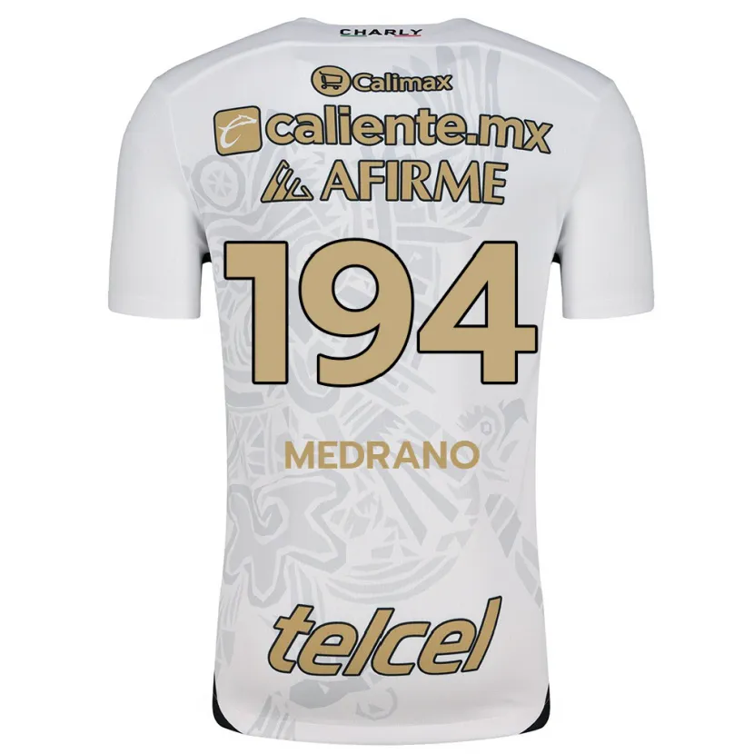 Danxen Criança Camisola Luis Medrano #194 Branco Preto Alternativa 2024/25 Camisa Brasil