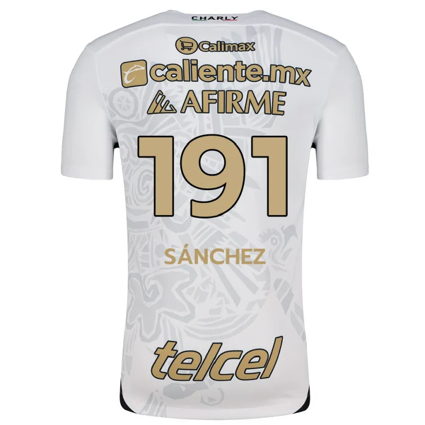 Danxen Criança Camisola Diego Sánchez #191 Branco Preto Alternativa 2024/25 Camisa Brasil