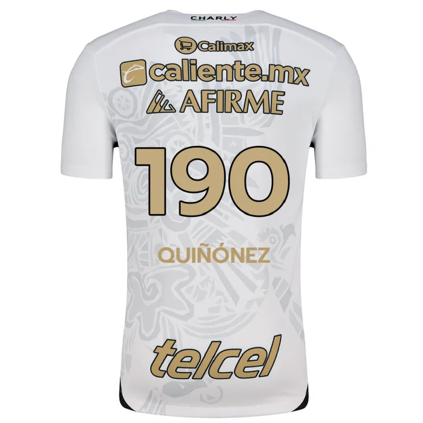 Danxen Criança Camisola Martín Quiñónez #190 Branco Preto Alternativa 2024/25 Camisa Brasil