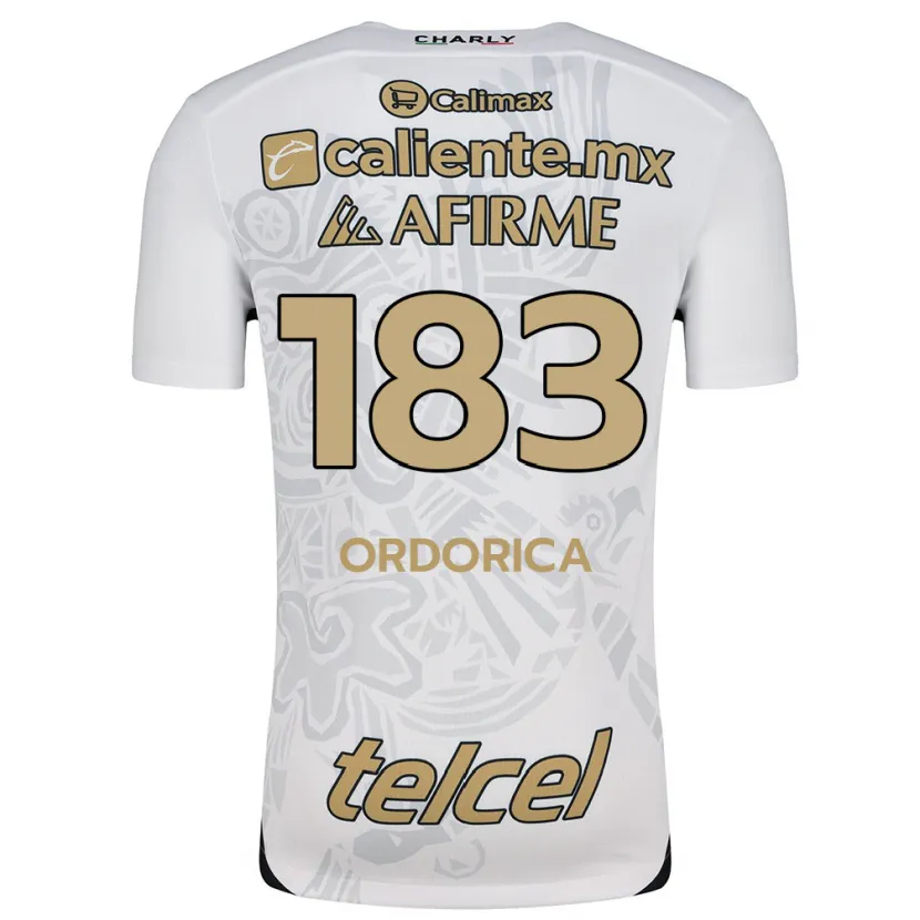 Danxen Criança Camisola Brandon Ordorica #183 Branco Preto Alternativa 2024/25 Camisa Brasil