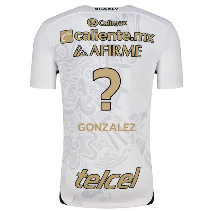 Danxen Criança Camisola Óscar González #0 Branco Preto Alternativa 2024/25 Camisa Brasil